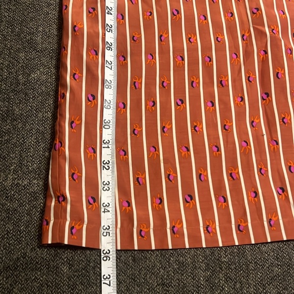 Anthropologie Silk Blend Rachel Comey Sleeveless Dress with Cute Crab Print Sz 4 - Picture 9 of 12